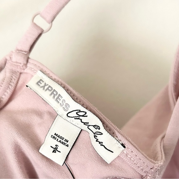 NWT Express Pink Lace Back Bodysuit - Picture 5 of 5